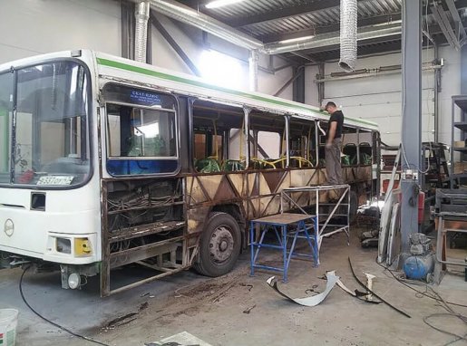 Ремонт автобусов, замена стекол, ремонт кузова стоимость ремонта и где отремонтировать - Махачкала