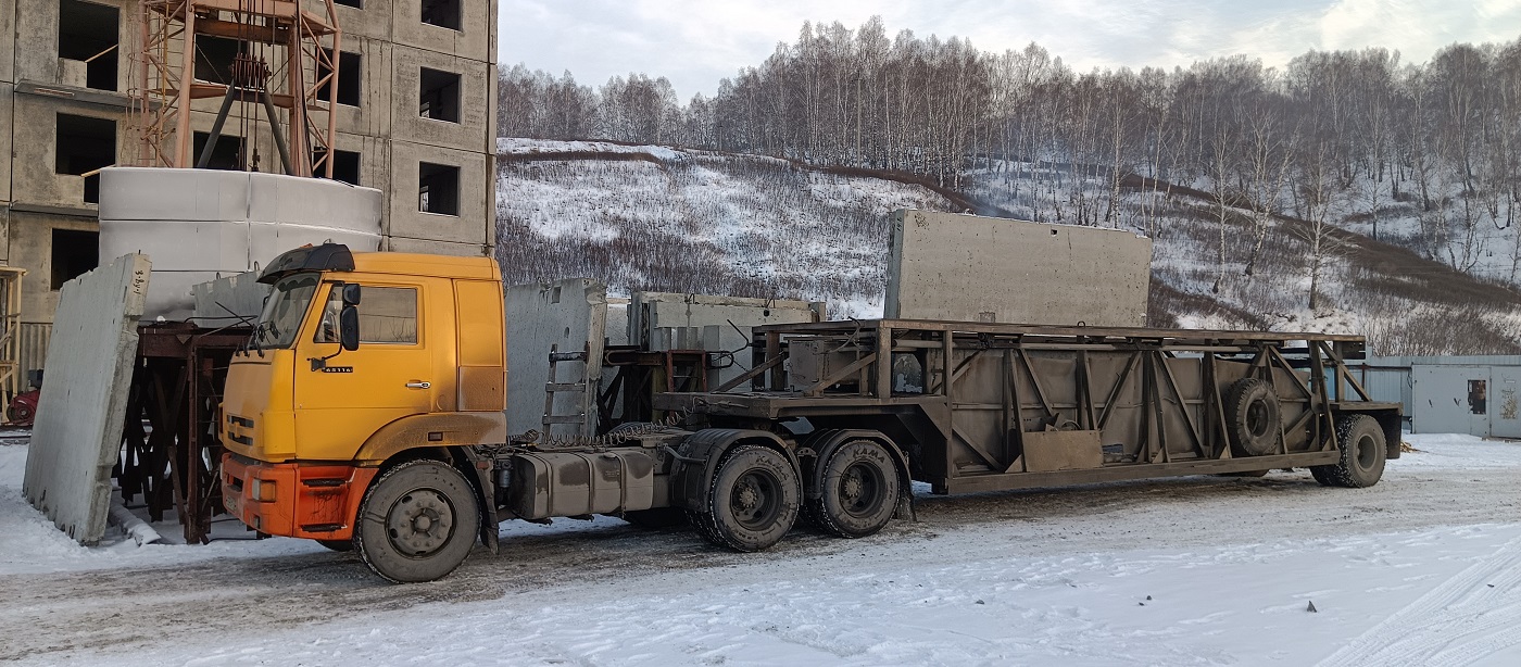 Аренда и услуги панелевозов для перевозки ЖБИ изделий в Дагестане