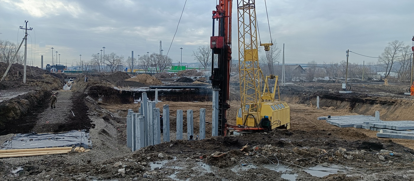 Аренда сваебоя для забивки бетонных свай в Южно-Сухокумске